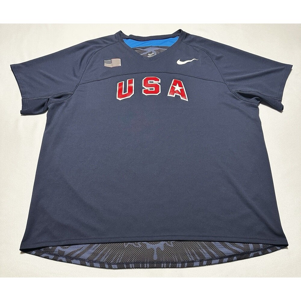 USA Track And Field Nike Performance Shirt Mens XXL 2XL Graphic United States